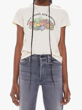 MOTHER The lil goodie goodie  'Don't Panic, It's Organic' Graphic Tee